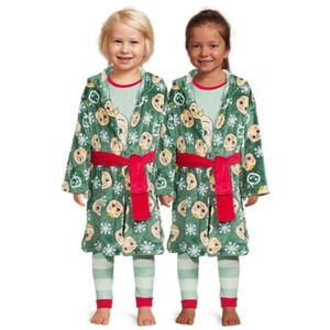 CoComelon Toddler Christmas Holiday Pajamas and Robe Set 3-Piece 2T